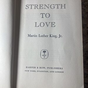 First Edition Stated STRENGTH TO LOVE By Martin Luther King Hardcover 1963
